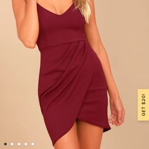 Lulu's red wine colored dress